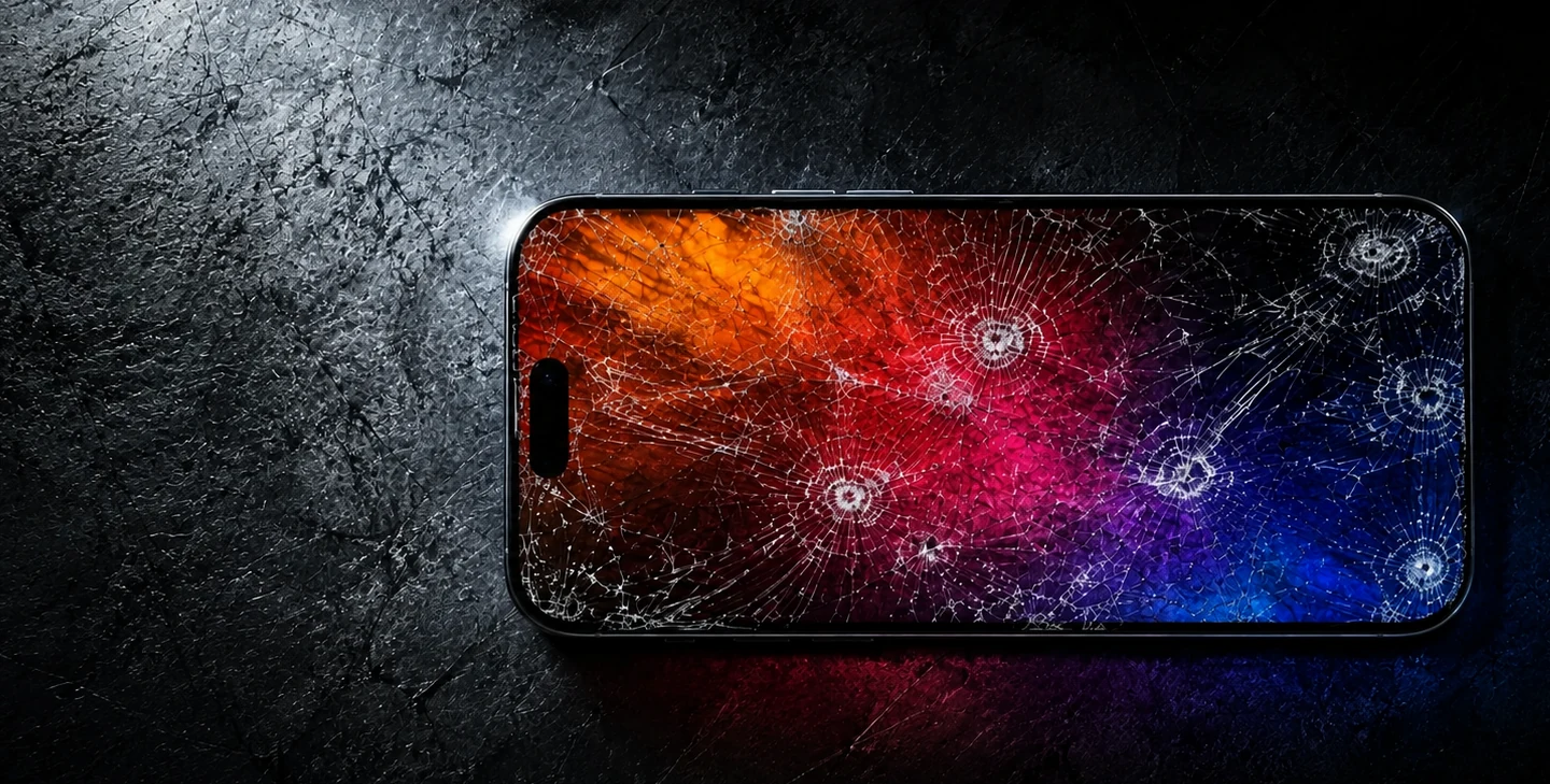 Разбитый экран iPhone