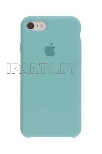 Чехол Silicone Case для iPhone7/8/SE БИРЮЗОВЫЙ (№44)