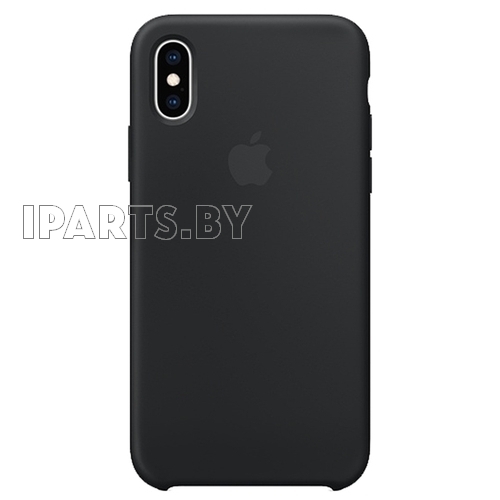 Чехол Silicone Case для iPhoneX/XS ЧЕРНЫЙ (№18)