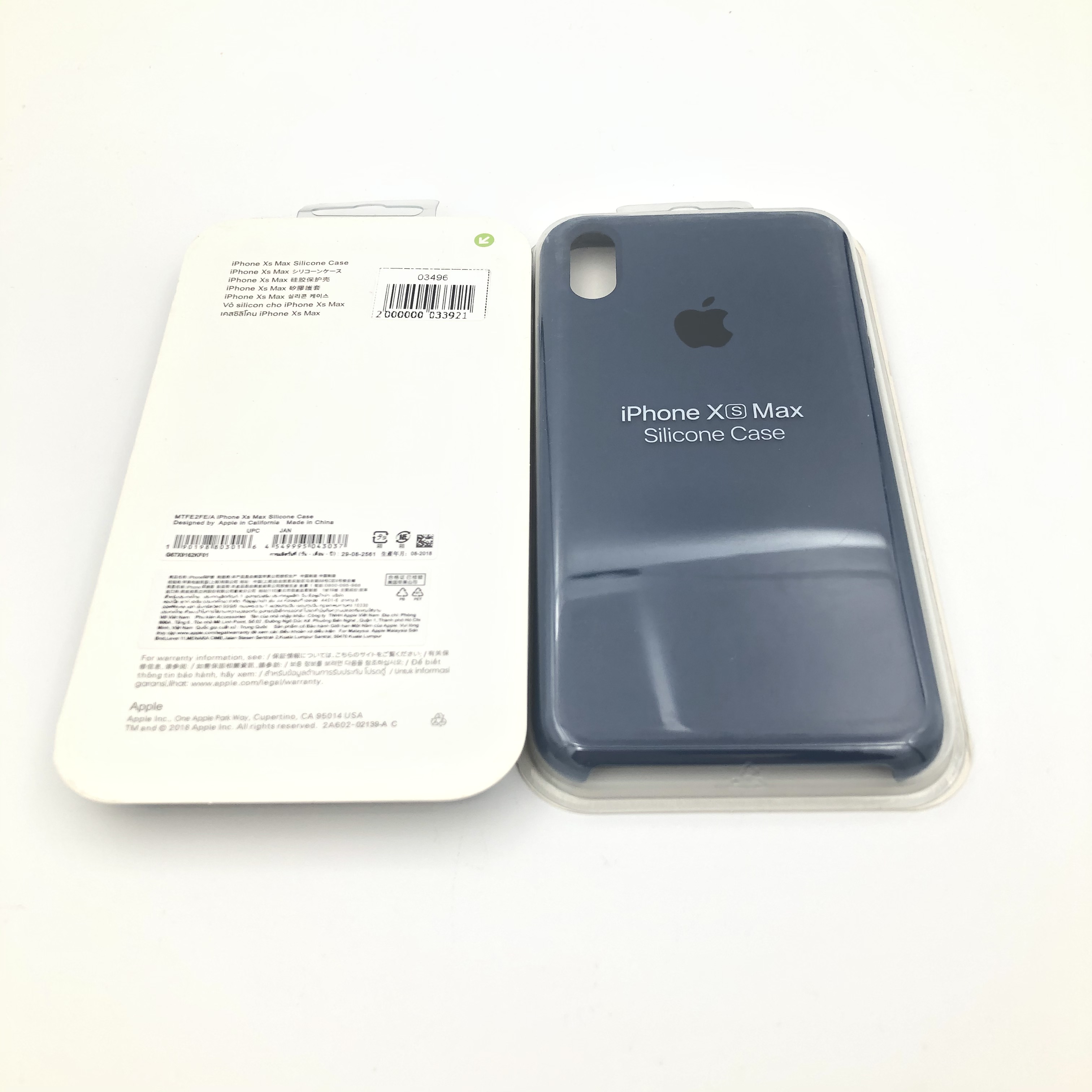 Чехол Silicone Case для iPhoneXS Max СИНИЙ (№3)