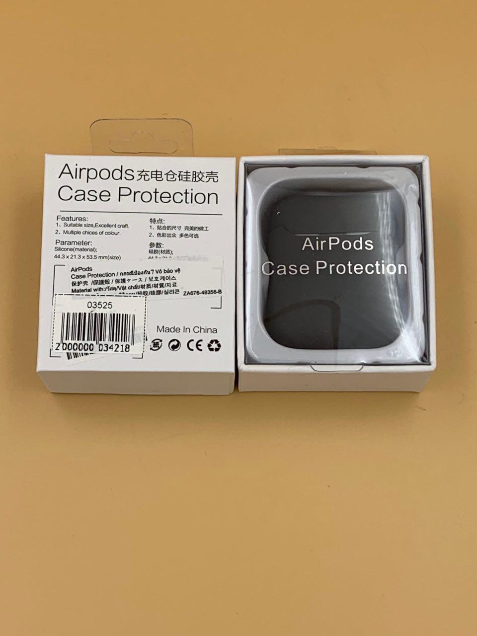 Чехол силиконовый для наушников AIRPods под orig + упак.orig ПЕПЕЛ (№15)