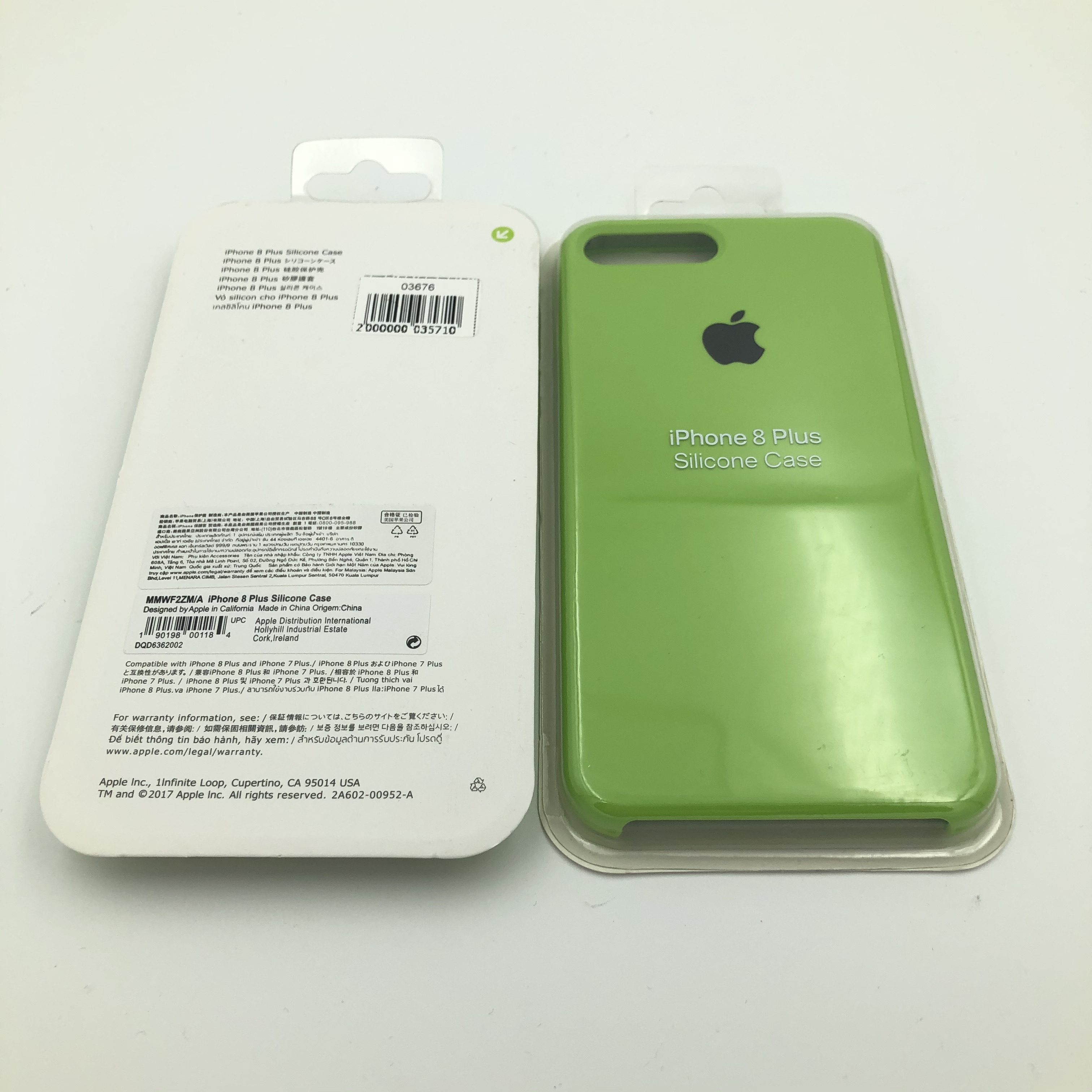 Чехол Silicone Case для iPhone7/8 Plus ЗЕЛЕНЫЙ НЕОН (№31)
