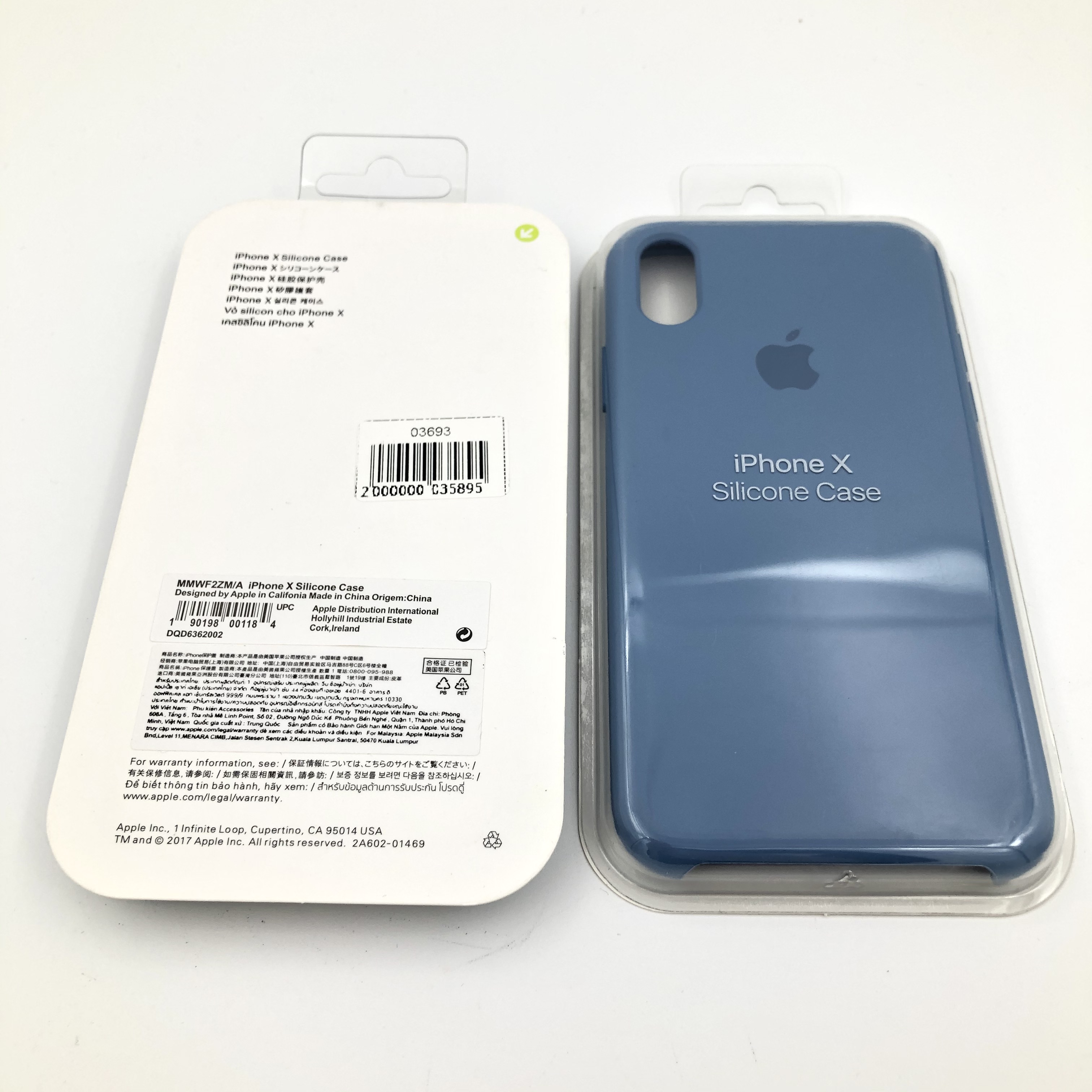 Чехол Silicone Case для iPhoneX/XS ГОЛУБОЙ (№56)
