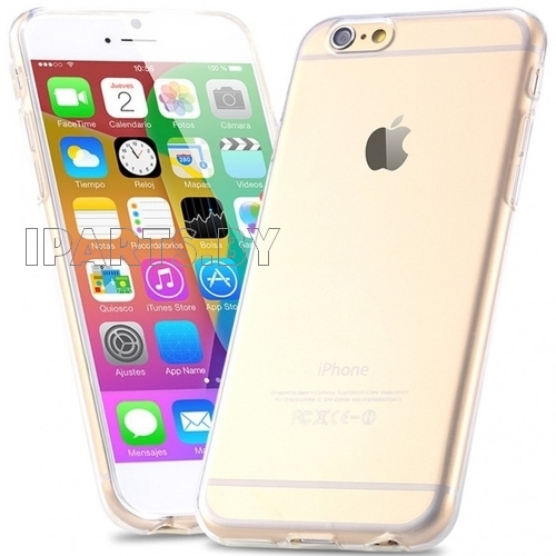 Чехол силикон. Ultra-thin для iPhone6/6S (качественный, с бортами у камеры)