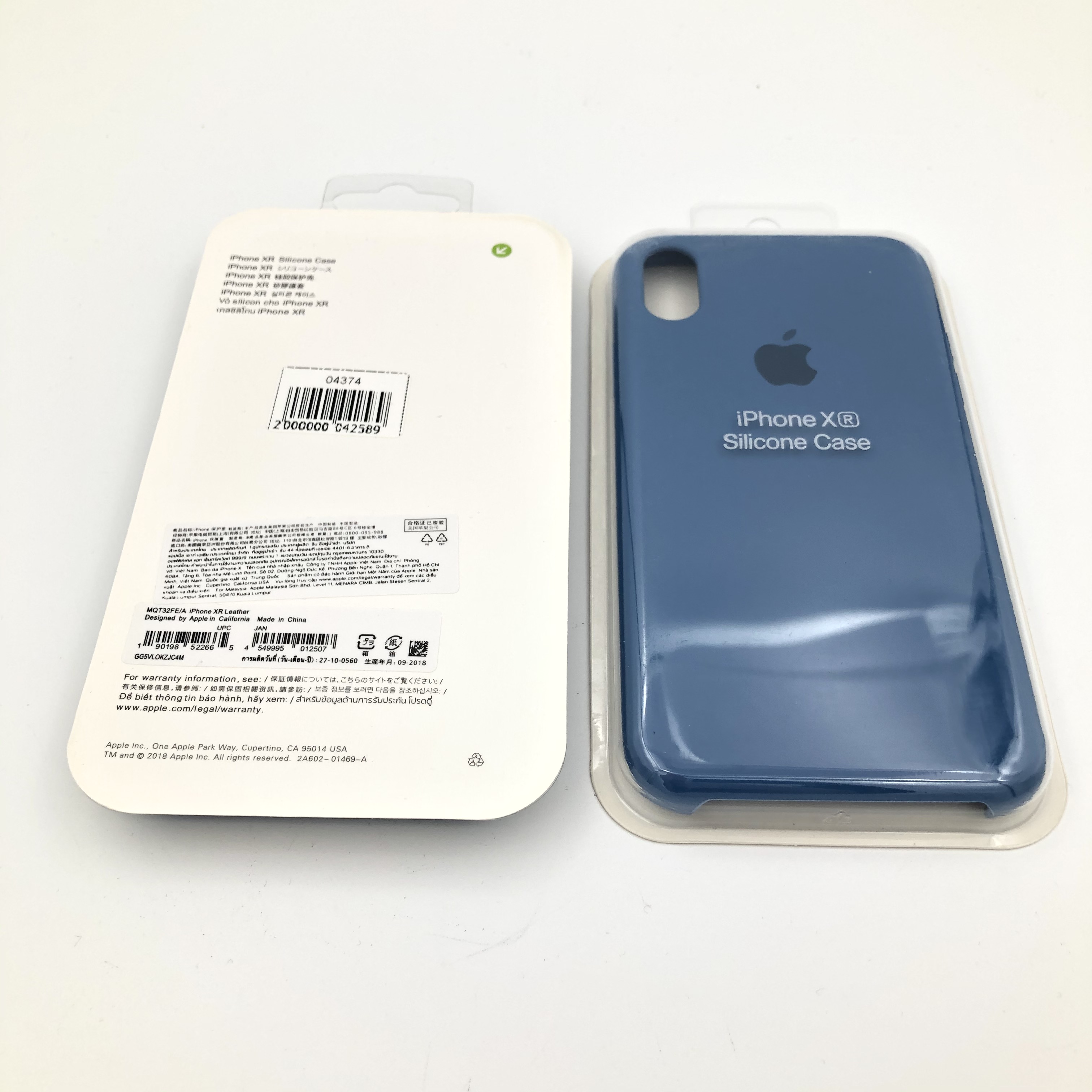 Чехол Silicone Case для iPhoneXR ДЖИНСОВЫЙ (№38)