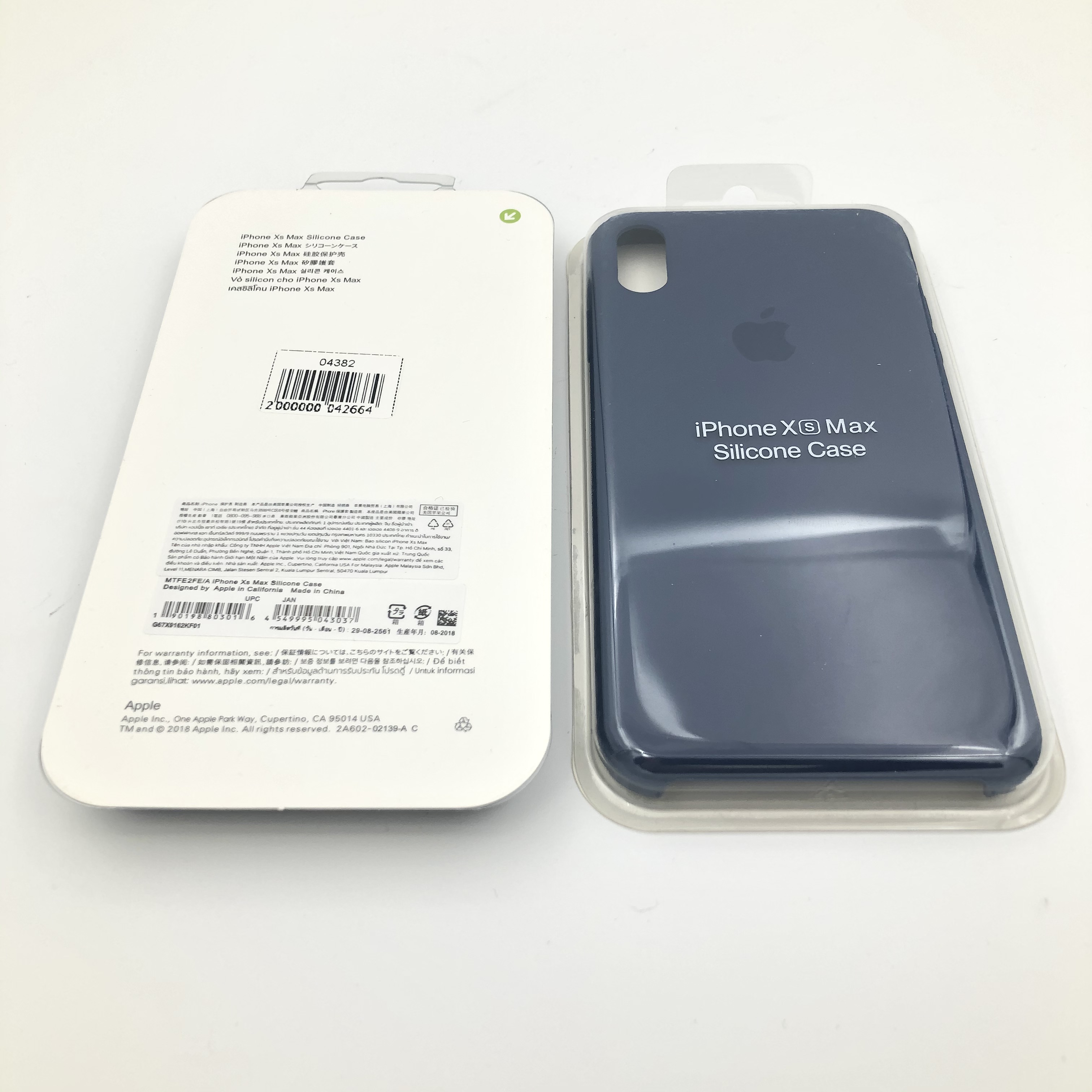 Чехол Silicone Case для iPhoneXS Max ТЕМНО-СИНИЙ 