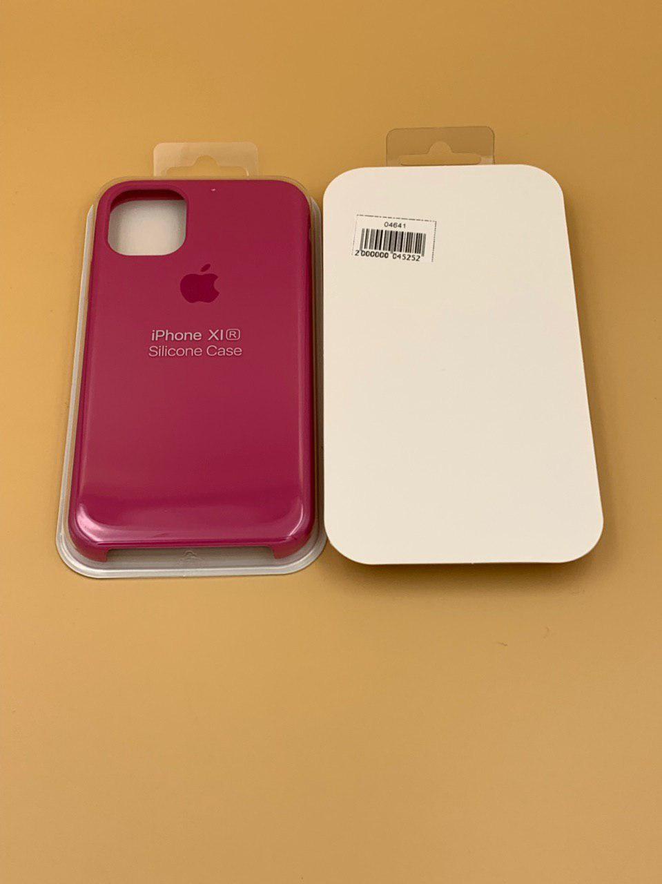 Чехол Silicone Case для iPhone11 ПУРПУРНО-РОЗОВЫЙ (№55)
