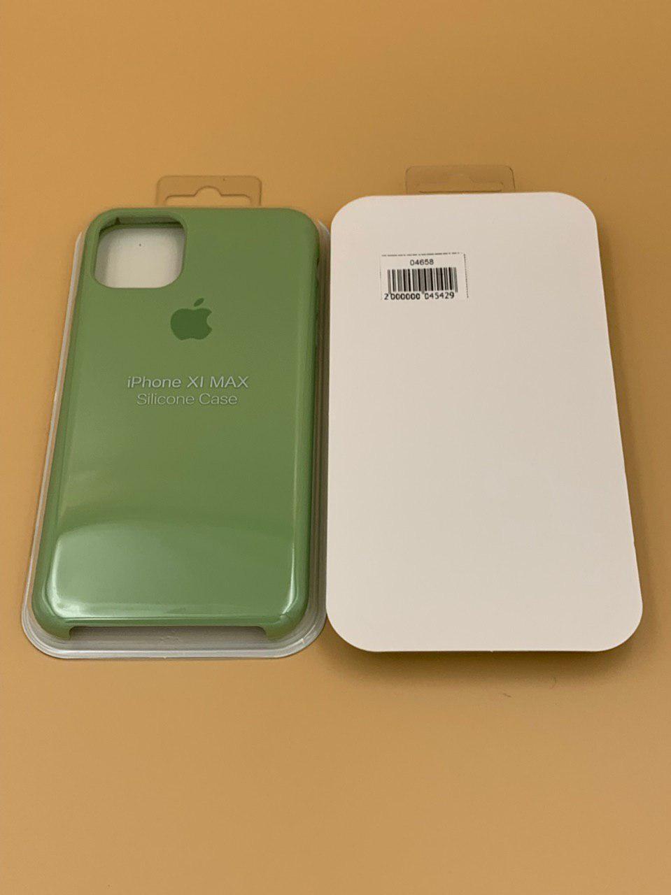 Чехол Silicone Case для iPhone11 Pro Max ОЛИВКОВЫЙ (№1)