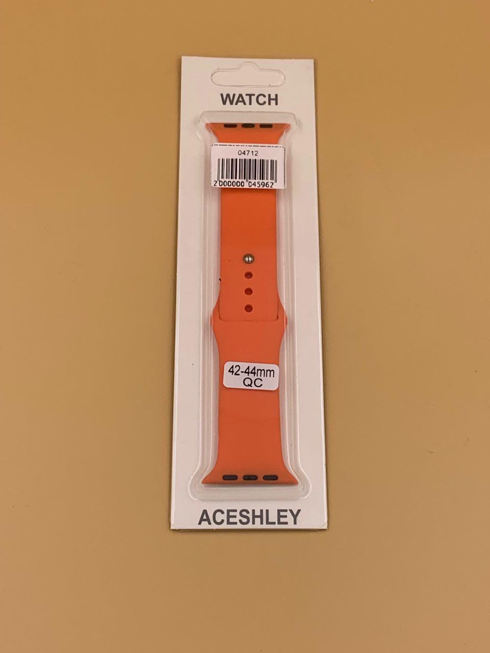 Ремешок силиконовый для iWatch 42/44/45/49мм ПЕРСИКОВЫЙ 