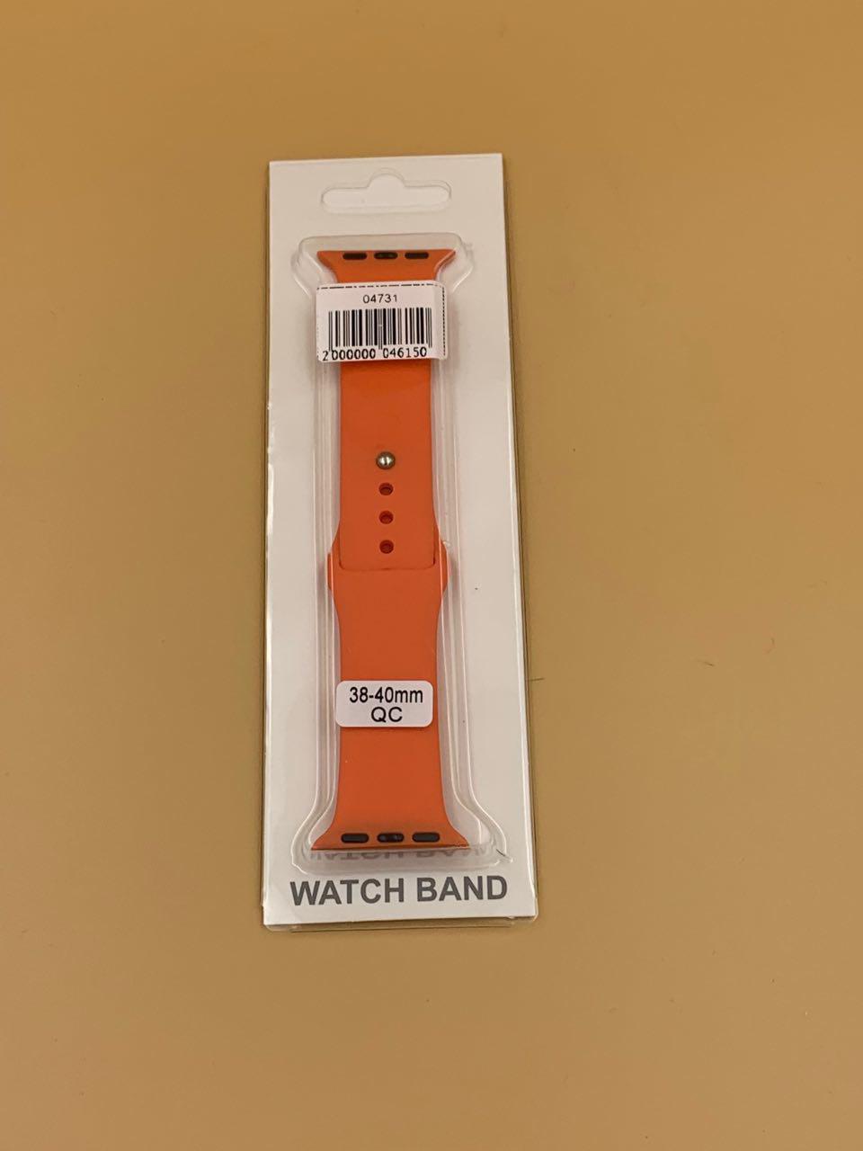 Ремешок силиконовый для iWatch 38/40/41мм ПЕРСИКОВЫЙ 