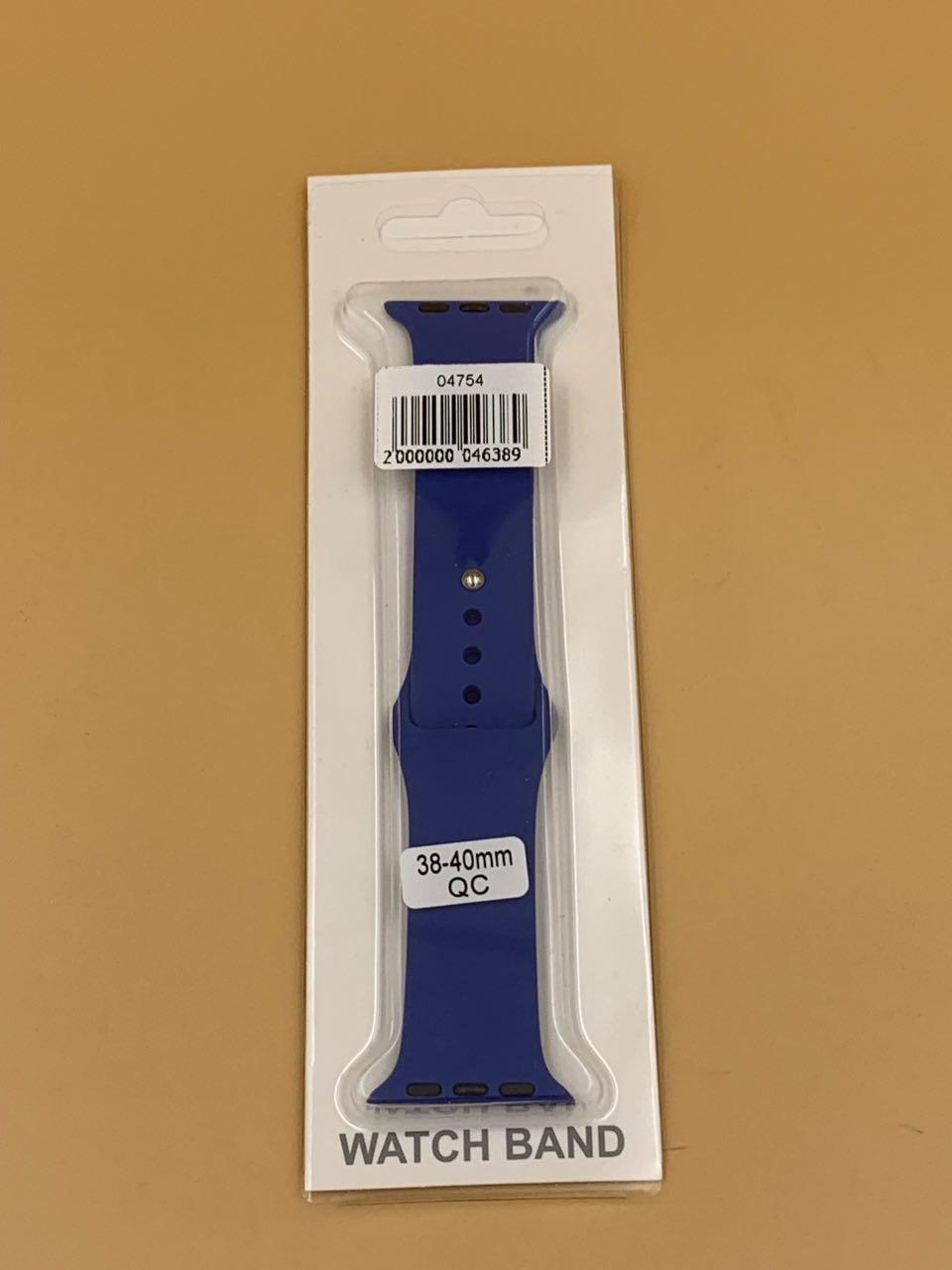 Ремешок силиконовый для iWatch 38/40/41мм СВЕТЛО-СИНИЙ 