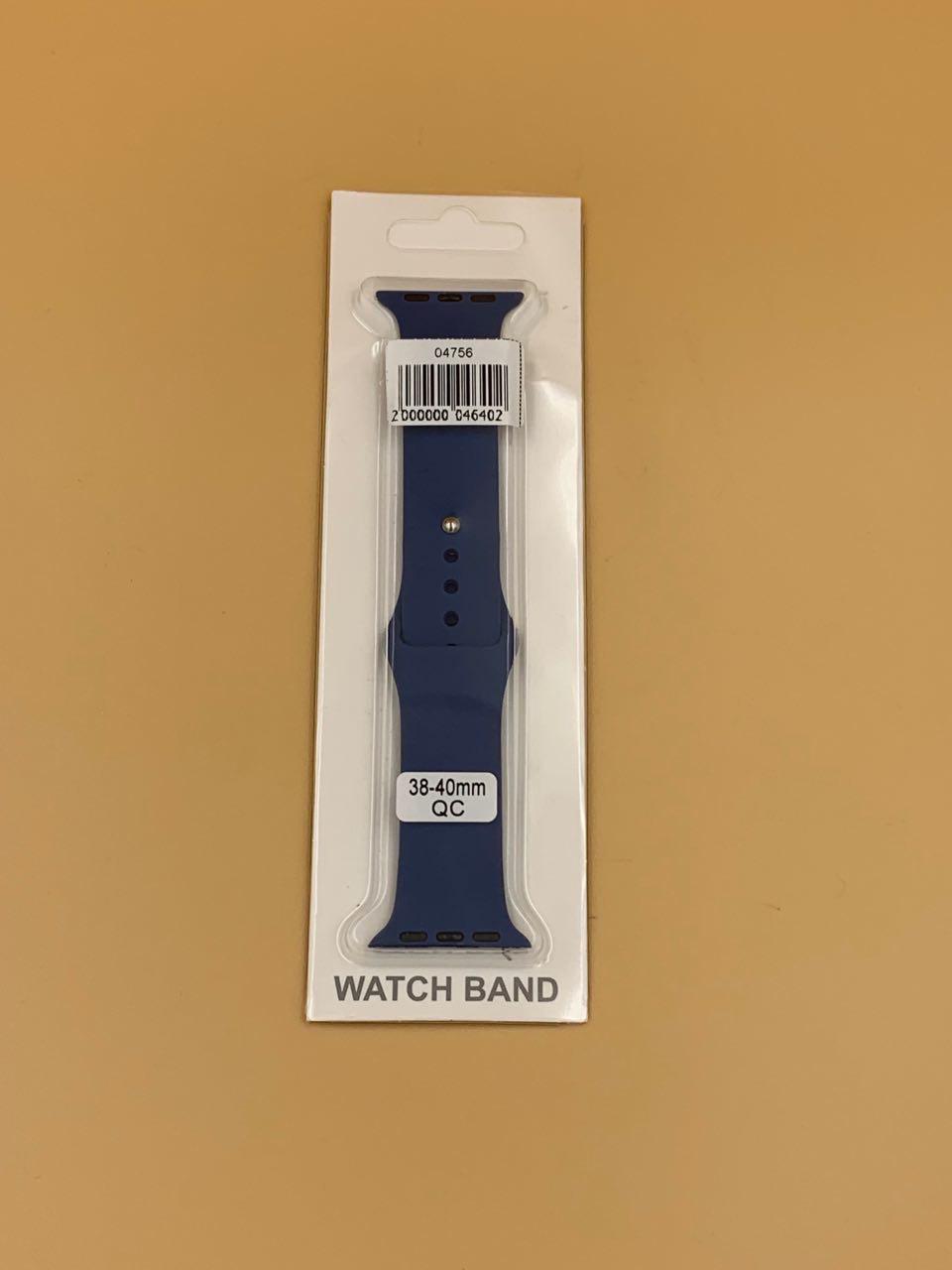 Ремешок силиконовый для iWatch 38/40/41мм ГОЛУБОЙ