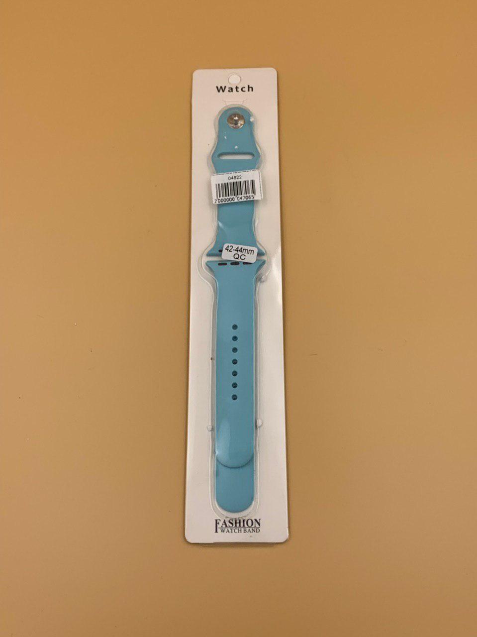 Ремешок силиконовый для iWatch 42/44/45/49мм ГОЛУБАЯ БИРЮЗА (2 размера в комплекте)