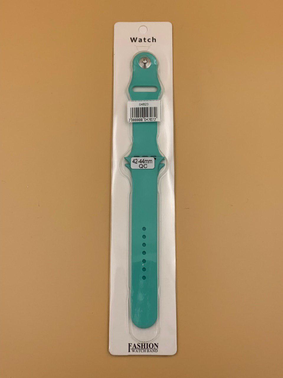 Ремешок силиконовый для iWatch 42/44/45/49мм МОРСКАЯ БИРЮЗА (2 размера в комплекте)