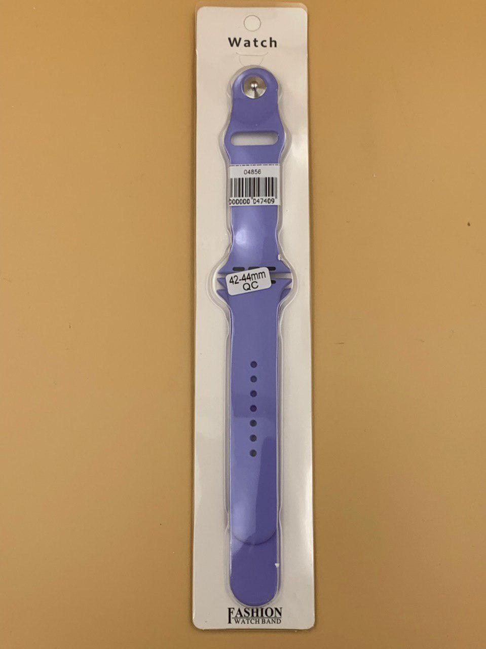 Ремешок силиконовый для iWatch 42/44/45/49мм СИРЕНЕВЫЙ №79 (2 размера в комплекте)