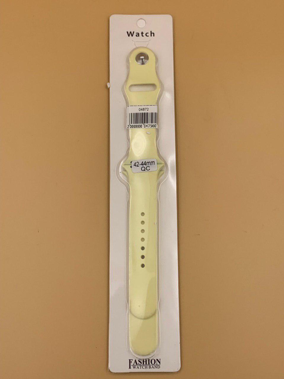 Ремешок силиконовый для iWatch 42/44/45/49мм ЖЕЛТАЯ ДЫНЯ №41 (2 размера в комплекте)