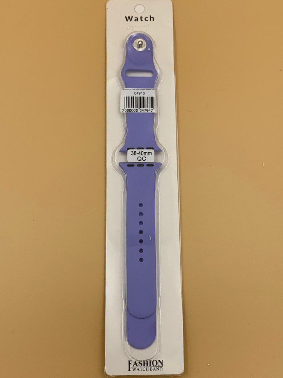 Ремешок силиконовый для iWatch 38/40/41мм СИРЕНЕВЫЙ №79 (2 размера в комплекте)