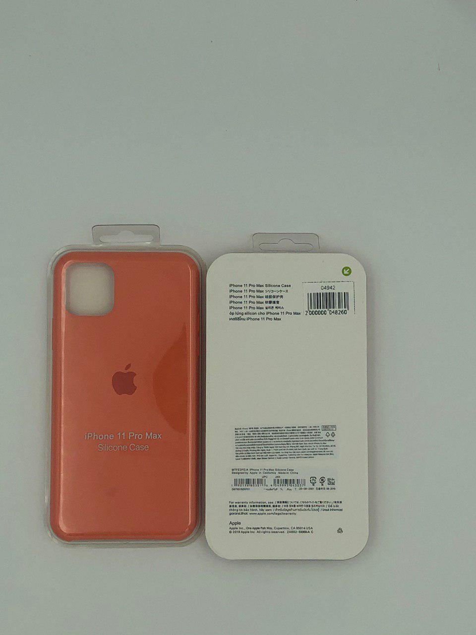 Чехол Silicone Case для iPhone11 Pro Max КОРАЛЛОВЫЙ (№27)