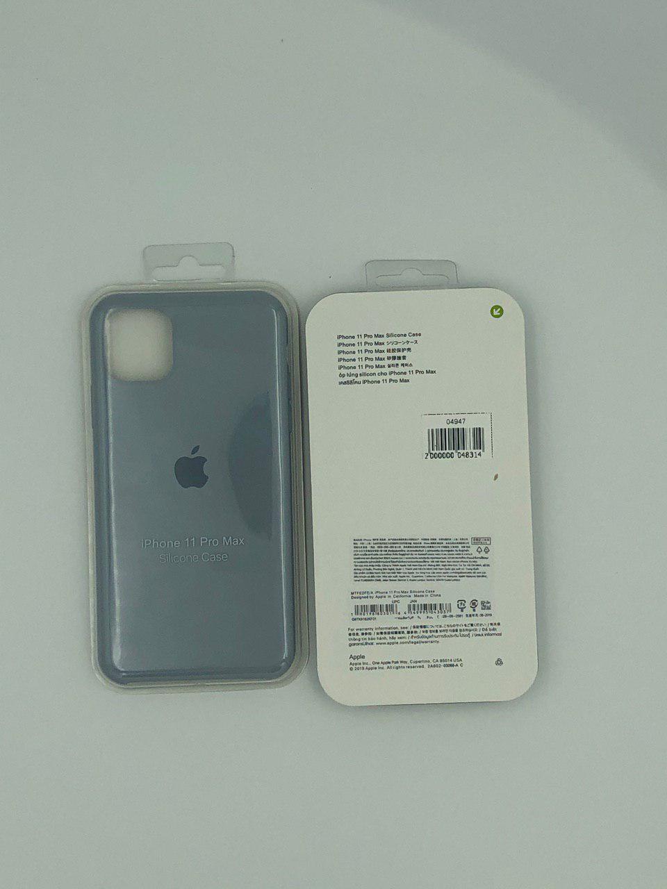 Чехол Silicone Case для iPhone11 Pro Max СВЕТЛО-СЕРЫЙ