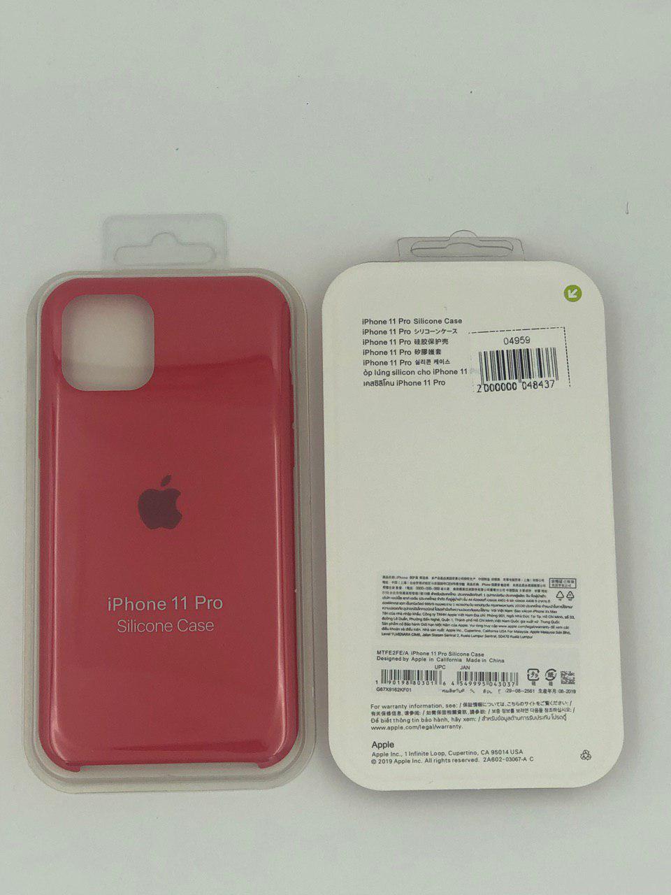 Чехол Silicone Case для iPhone11 Pro МАЛИНОВО-КРАСНЫЙ (№48)