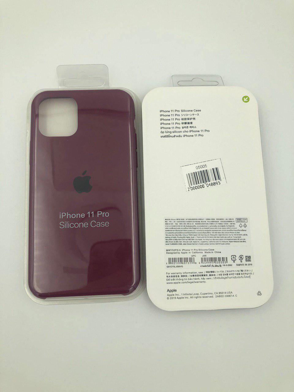 Чехол Silicone Case для iPhone11 Pro МАРСАЛА (№66)
