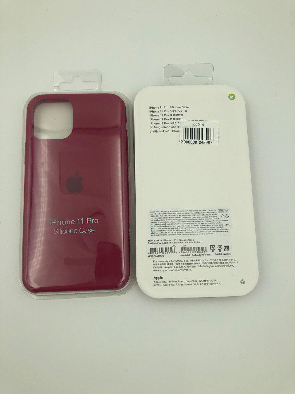 Чехол Silicone Case для iPhone11 Pro МАЛИНОВЫЙ 