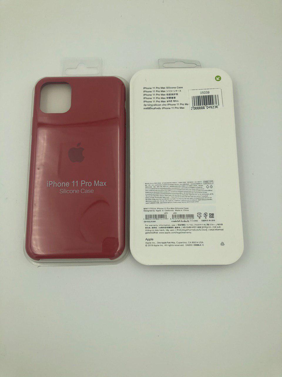Чехол Silicone Case для iPhone11 Pro Max КРАСНАЯ КАМЕЛИЯ (№25)