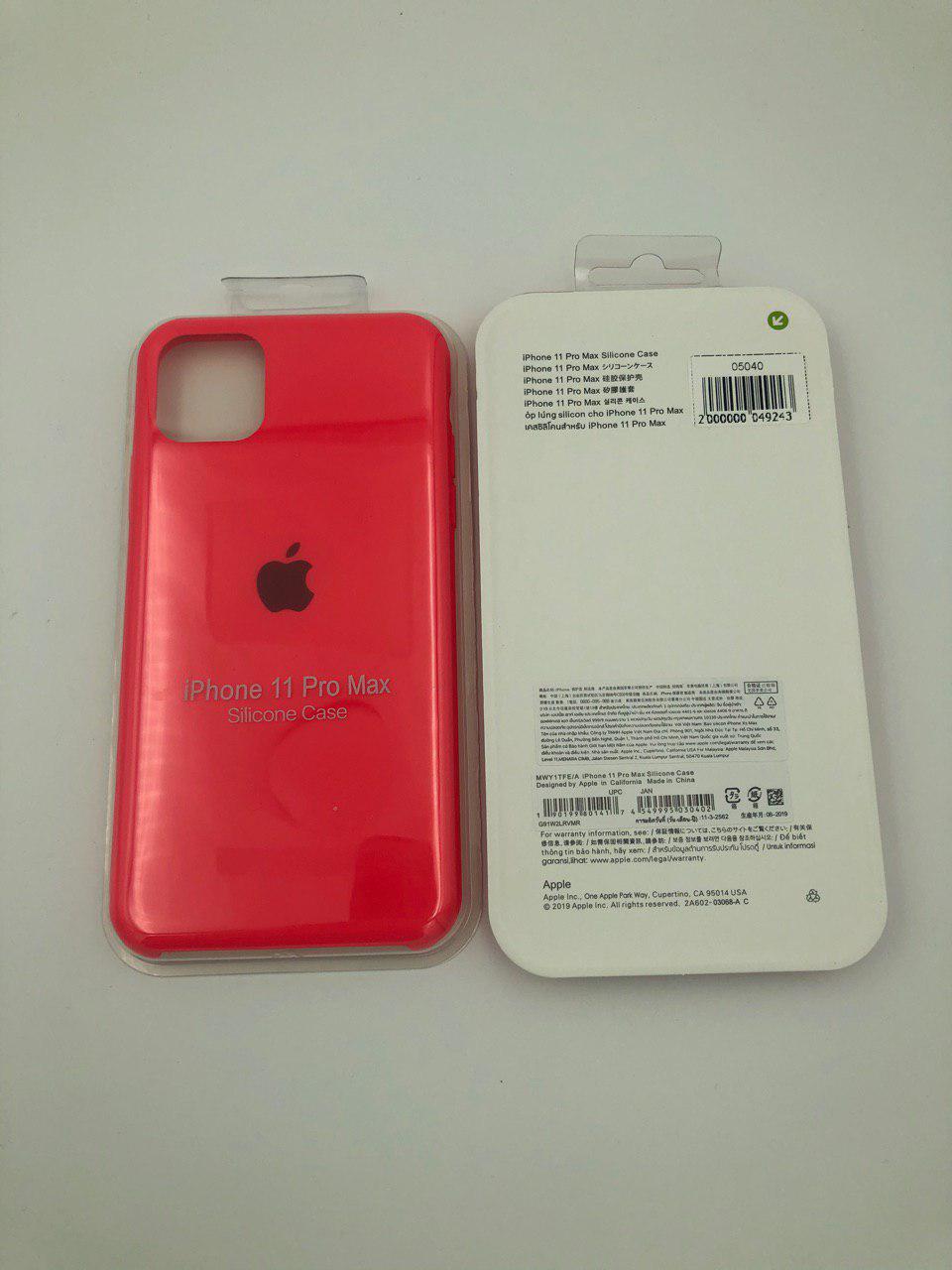 Чехол Silicone Case для iPhone11 Pro Max ЯРКО-РОЗОВЫЙ 