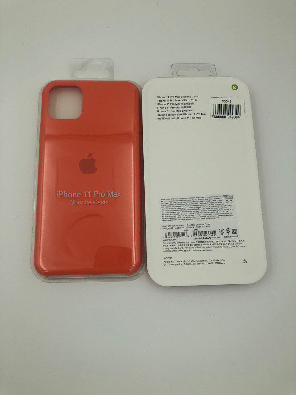 Чехол Silicone Case для iPhone11 Pro Max КРАСНЫЙ ПЕРСИК (№29)