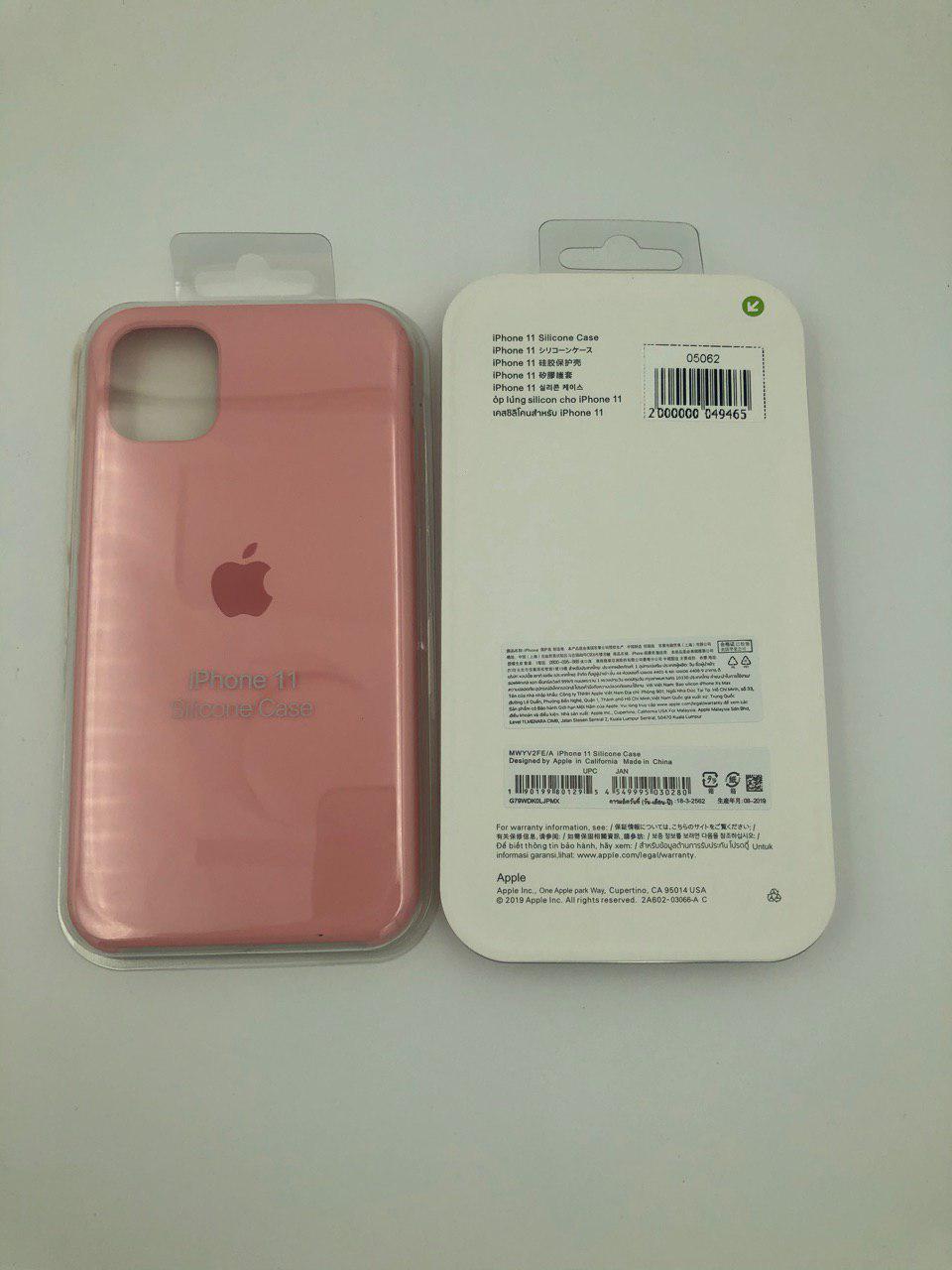 Чехол Silicone Case для iPhone11 СВЕТЛО-РОЗОВЫЙ (№12)