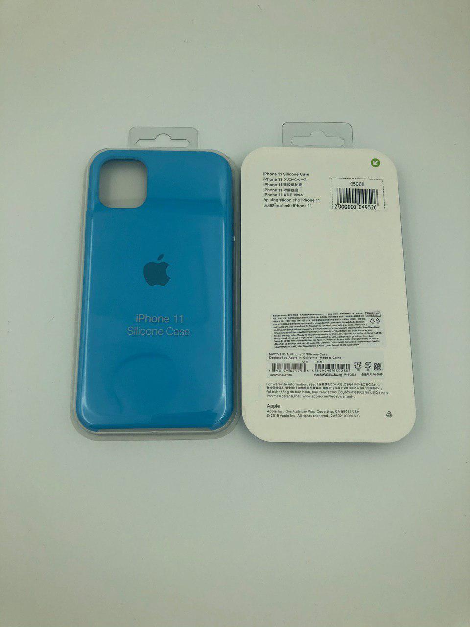 Чехол Silicone Case для iPhone11 ЛАЗУРНЫЙ (№16)
