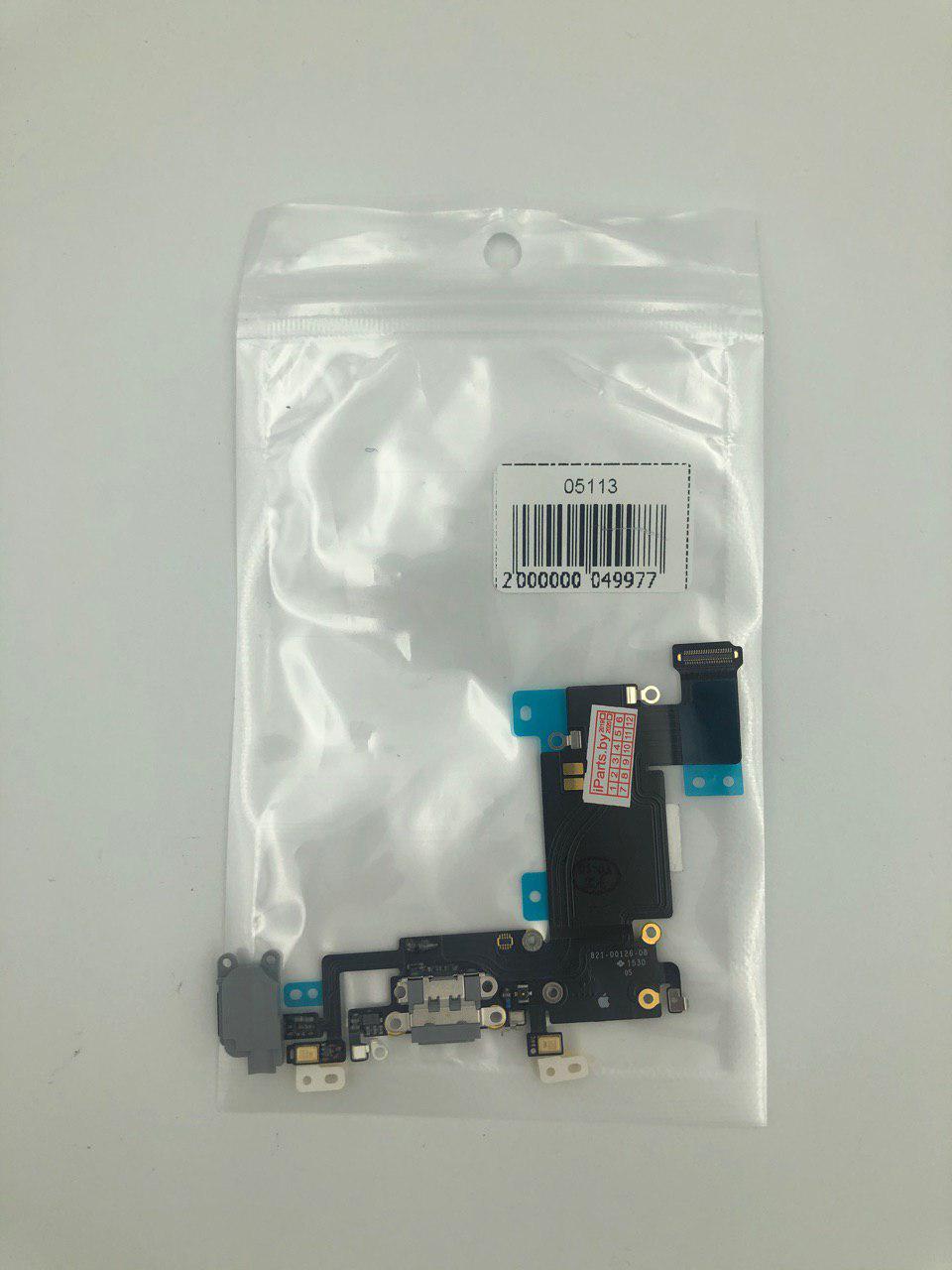 Шлейф для iPhone6S Plus CHARGE CONN orig NEW ЧЕРНЫЙ (821-00126-A) 