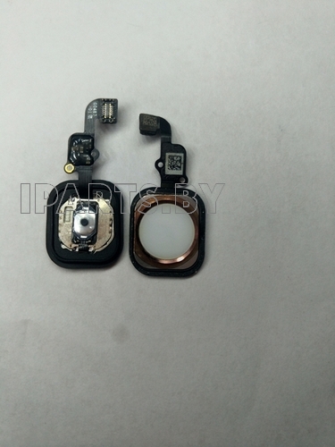 Шлейф для iPhone6S (4,7") Home Button+Home БЕЛЫЙ/КРАСНОЕ ЗОЛОТО NEW (821-00487-A)