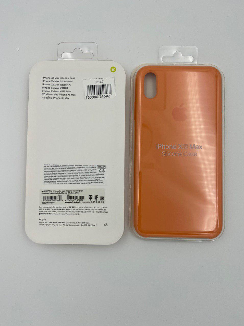 Чехол Silicone Case для iPhoneXS Max ПАПАЙЯ (№14) 1:1