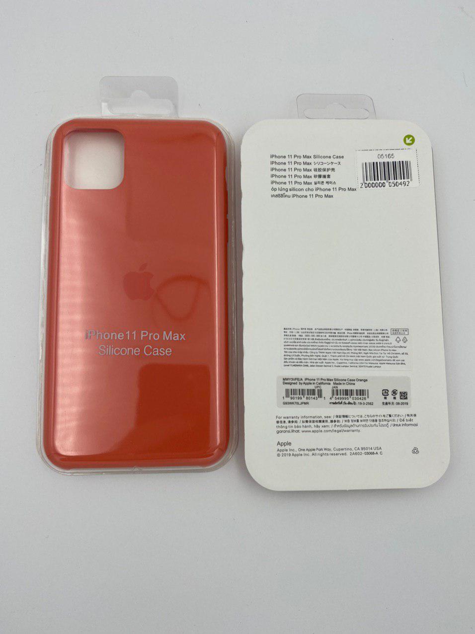 Чехол Silicone Case для iPhone11 Pro Max АПЕЛЬСИН (№8) 1:1