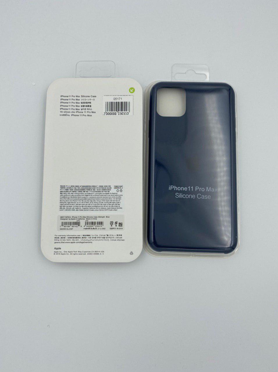 Чехол Silicone Case для iPhone11 Pro Max ТЕМНО-СИНИЙ (№6) 1:1