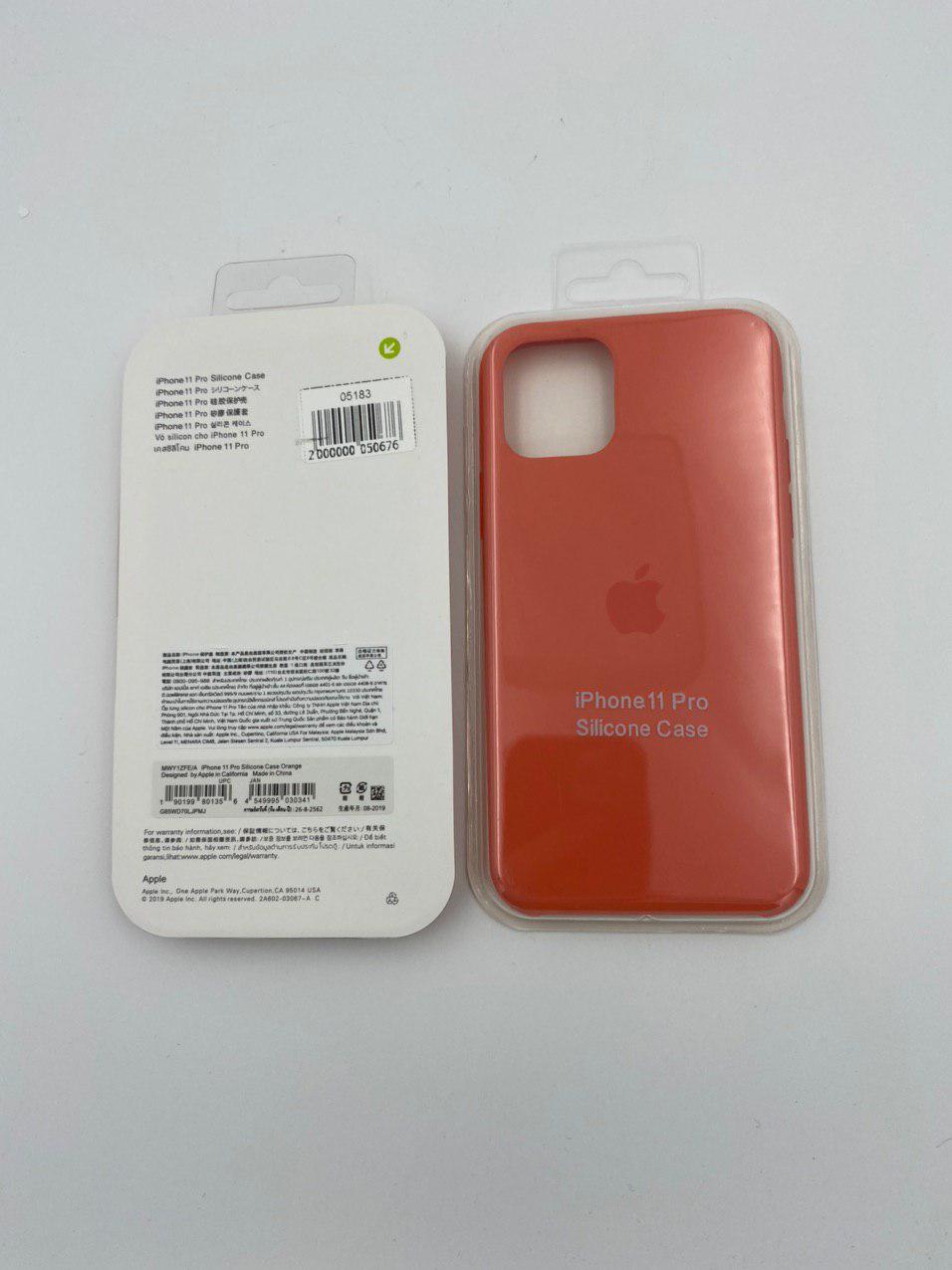 Чехол Silicone Case для iPhone11 Pro АПЕЛЬСИН (№8) 1:1