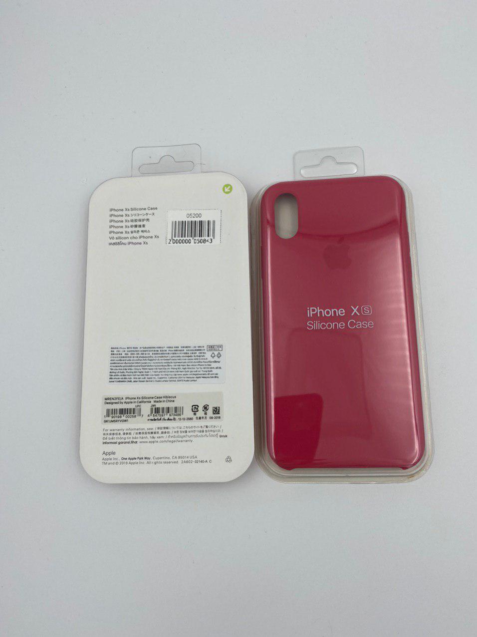 Чехол Silicone Case для iPhoneXS ГИБИСКУС (№10) 1:1