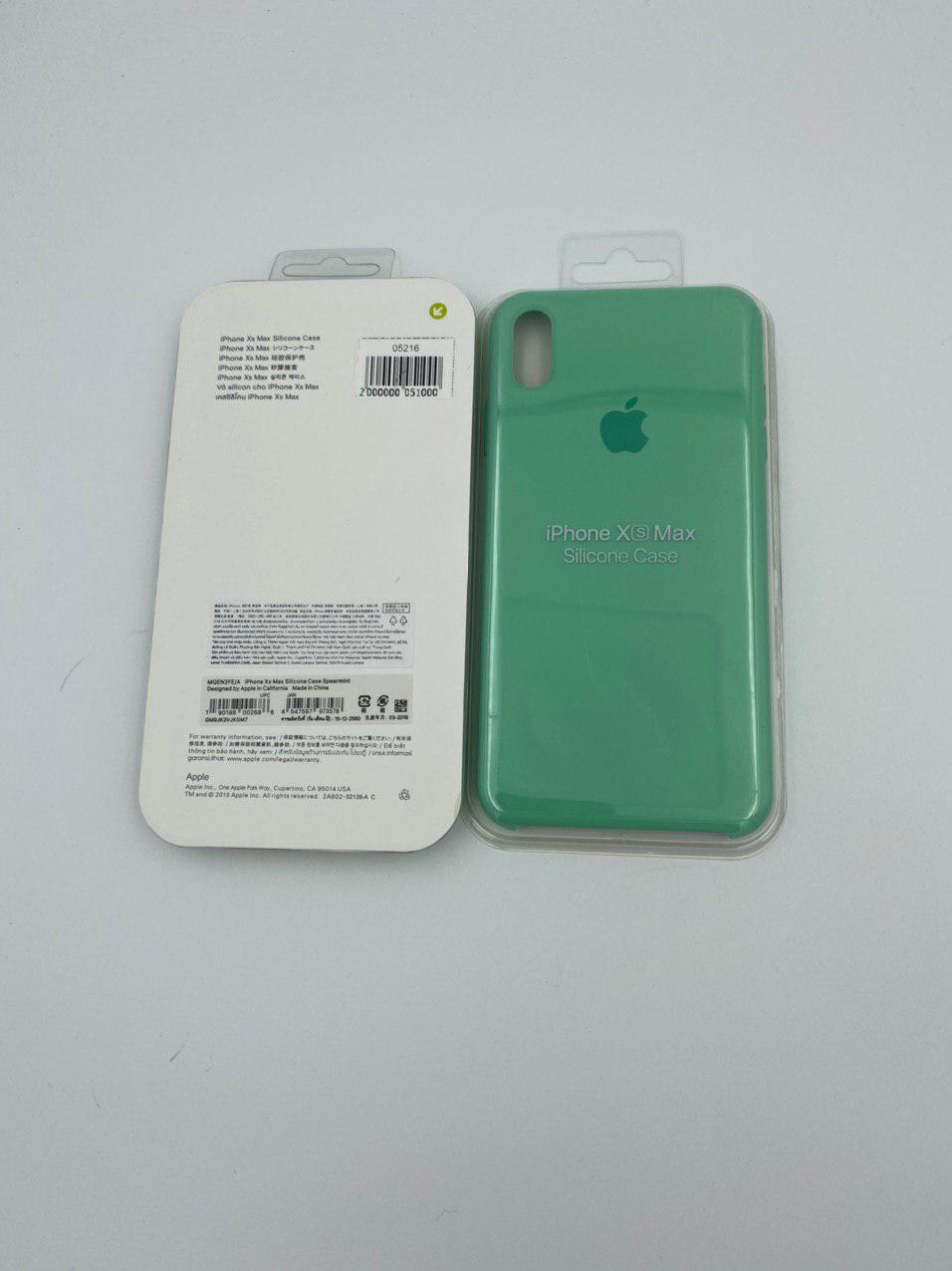 Чехол Silicone Case для iPhoneXS Max МЯТНЫЙ (№13) 1:1
