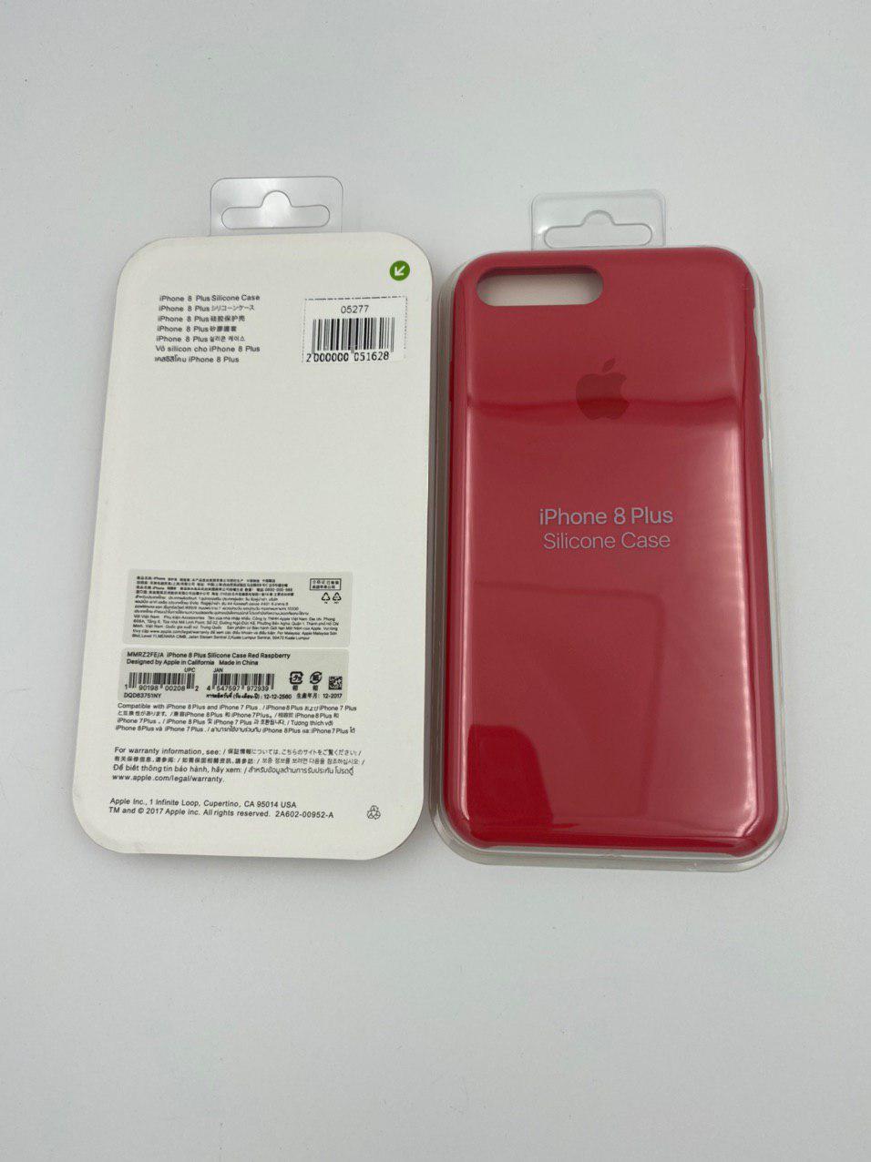 Чехол Silicone Case для iPhone7/8 Plus МАЛИНОВО-КРАСНЫЙ (№25) 1:1