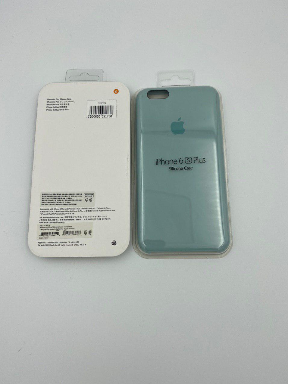 Чехол Silicone Case для iPhone6G/6S Plus БИРЮЗОВЫЙ (№12) 1:1