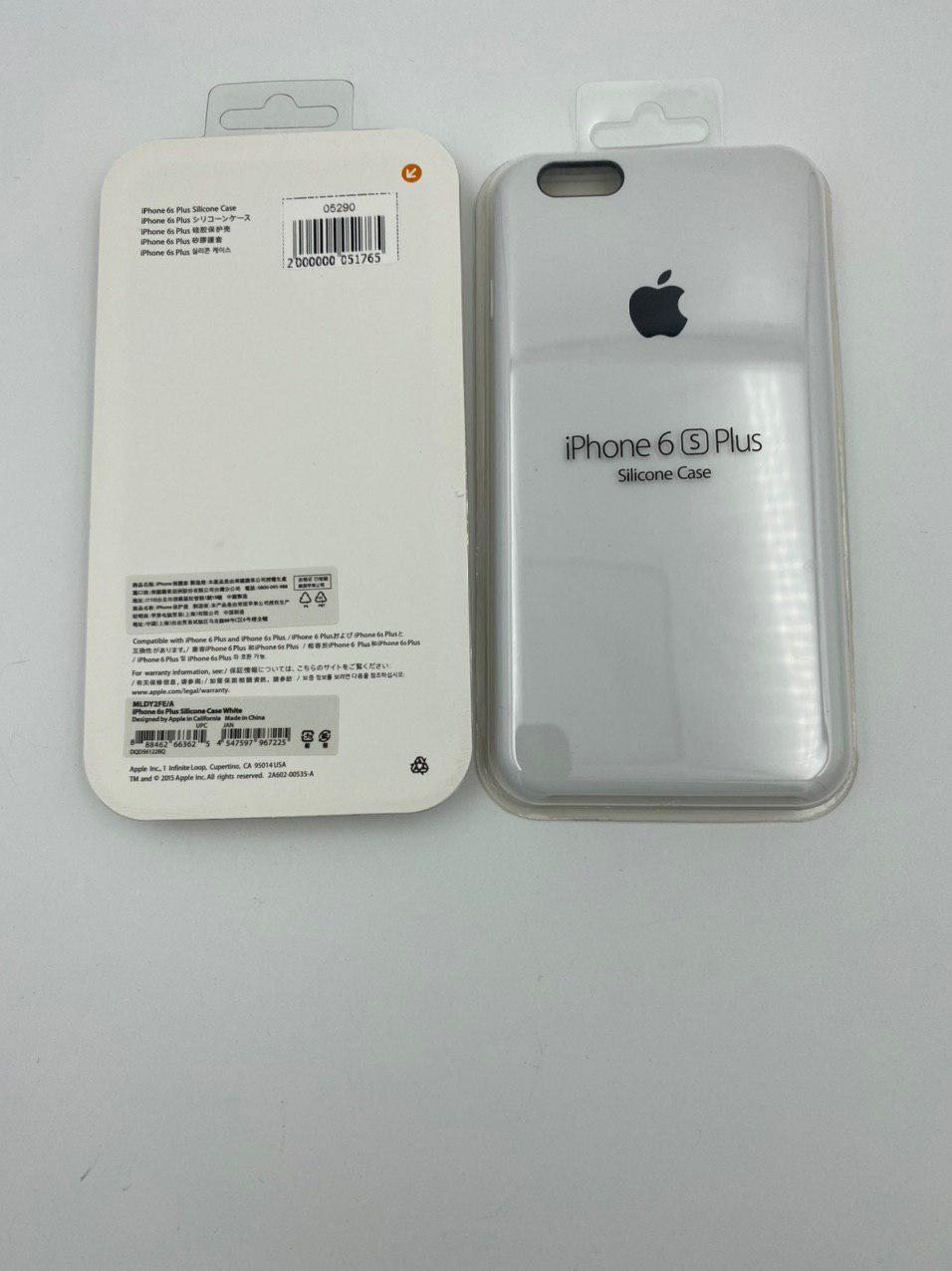 Чехол Silicone Case для iPhone6G/6S Plus БЕЛЫЙ (№13) 1:1