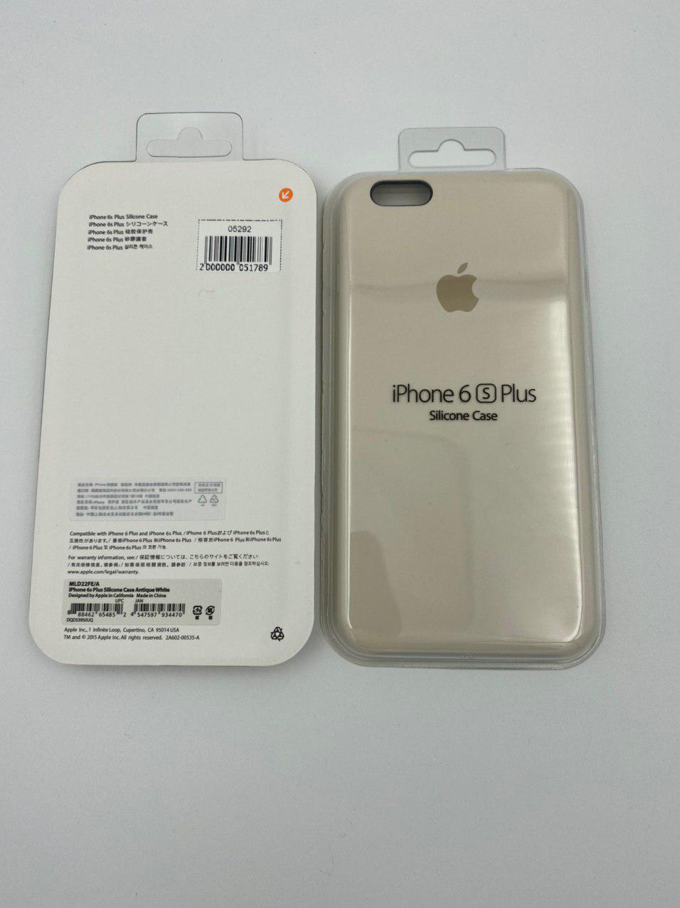 Чехол Silicone Case для iPhone6G/6S Plus АНТИЧНЫЙ БЕЛЫЙ (№15) 1:1