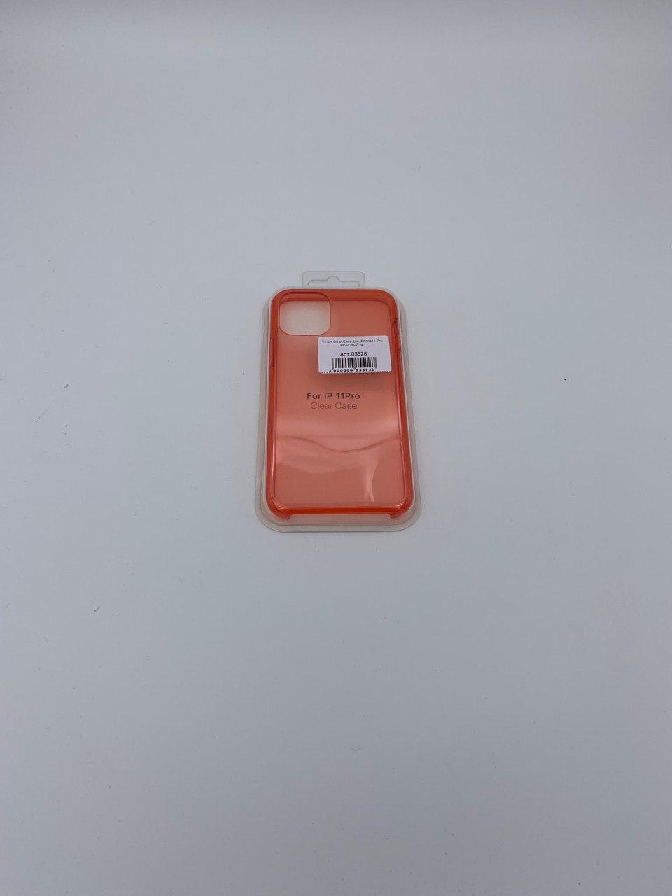 Чехол Clear Case для iPhone11 Pro КРАСНЫЙ №1