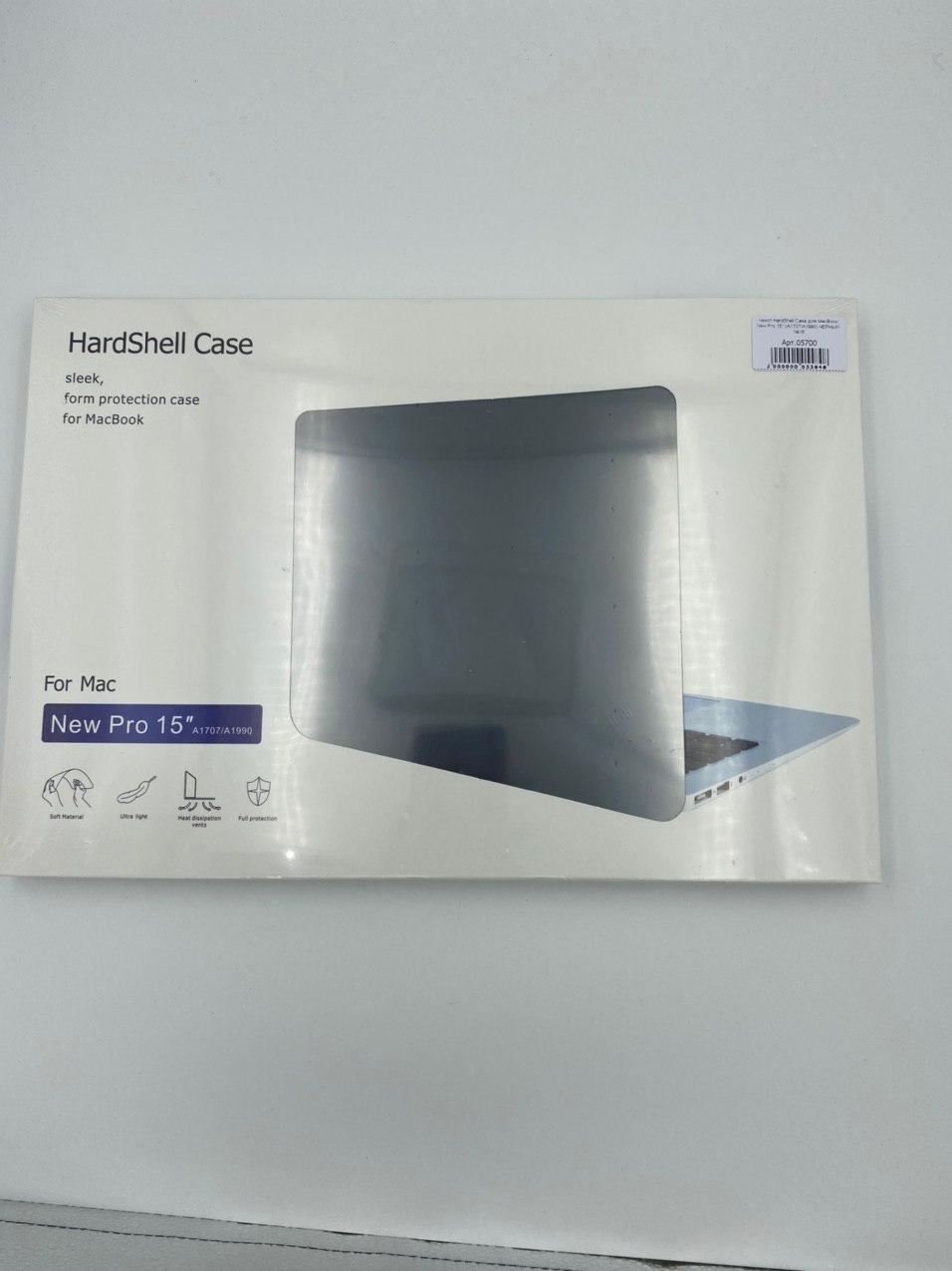 Чехол HardShell Case для MacBook New Pro 15" (A1707/А1990) ЧЕРНЫЙ №2
