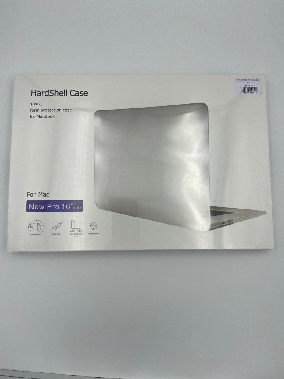 Чехол HardShell Case для MacBook New Pro 16" (A2141) ПРОЗРАЧНЫЙ №1