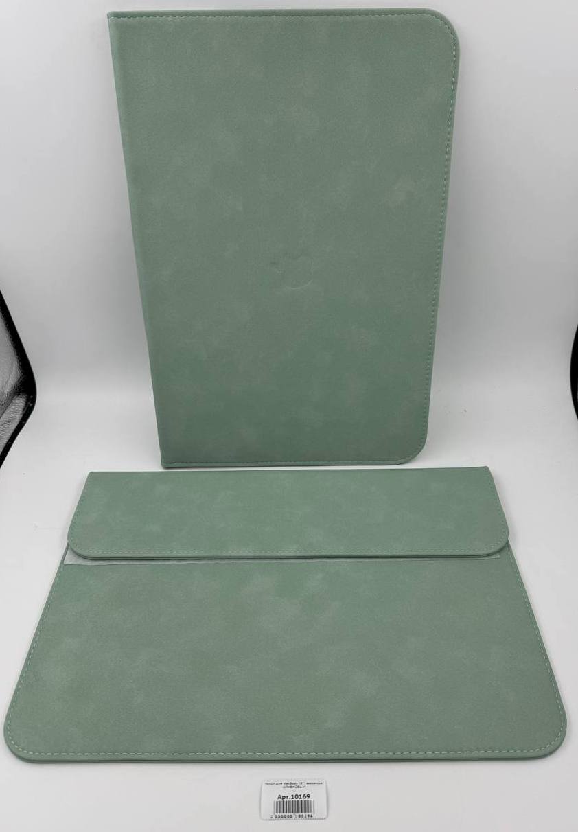 Чехол для MacBook 16", экозамша ОЛИВКОВЫЙ №1