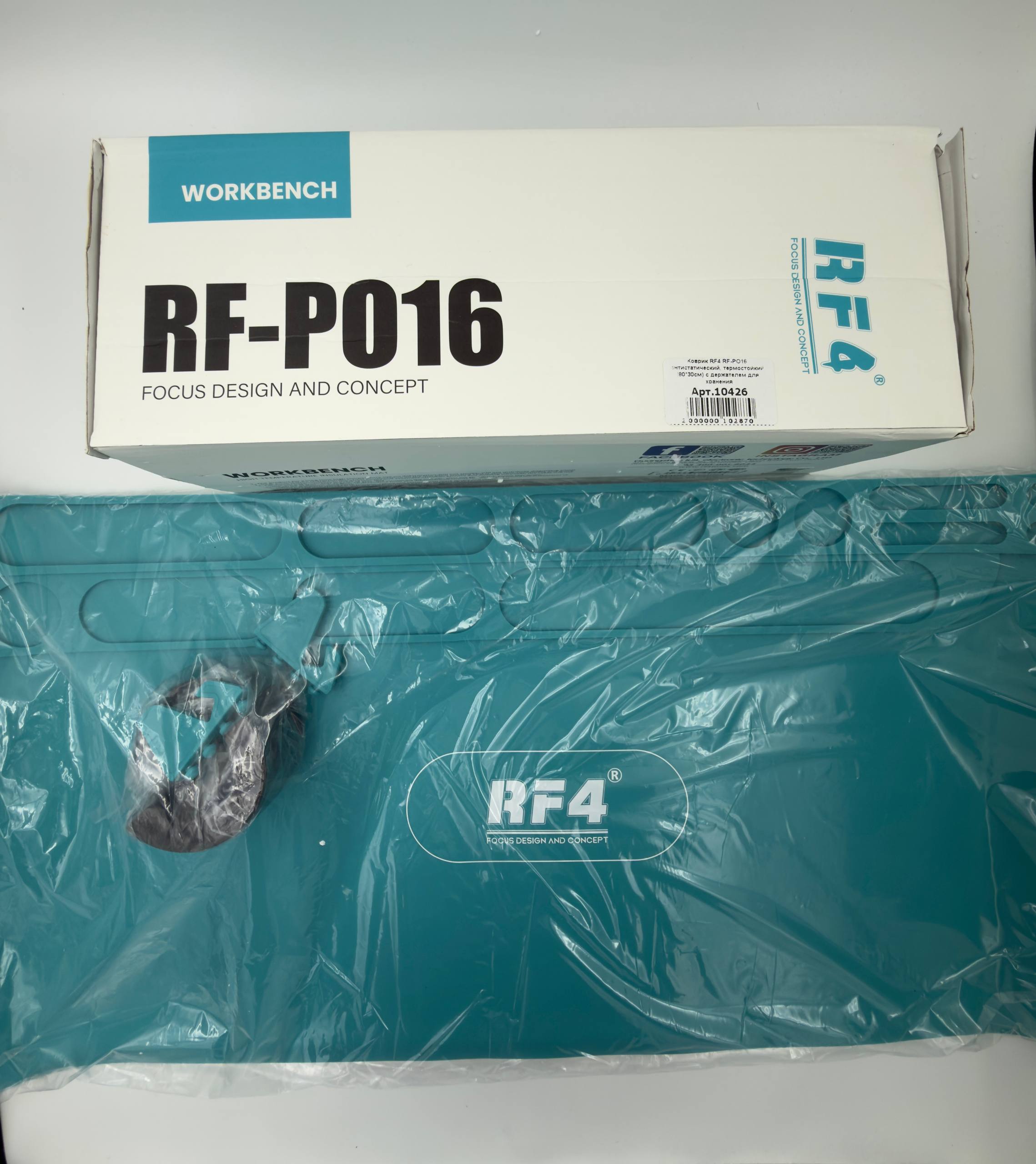 Коврик RF4 RF-PO16 антистатический, термостойкий (80*30см) с держателем для хранения