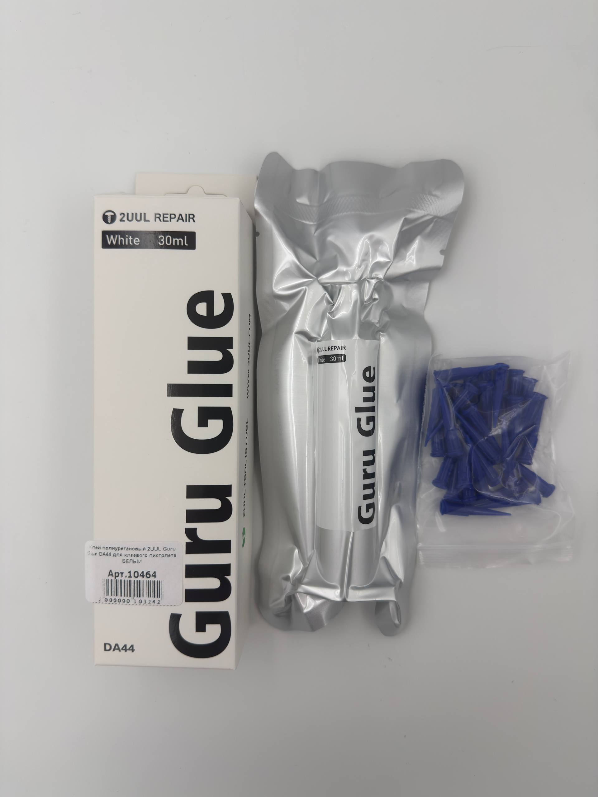 Клей полиуретановый 2UUL Guru Glue DA44 для клеевого пистолета, БЕЛЫЙ
