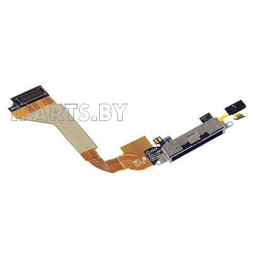 Шлейф для iPhone4 CHARGE CONN orig ЧЕРНЫЙ  (821-1093-А)